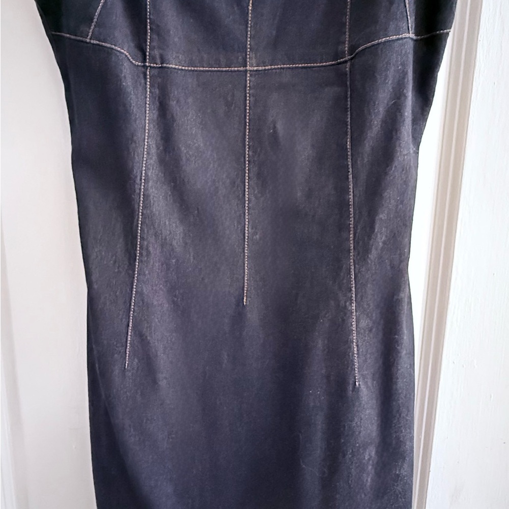 Chic dark blue denim dress